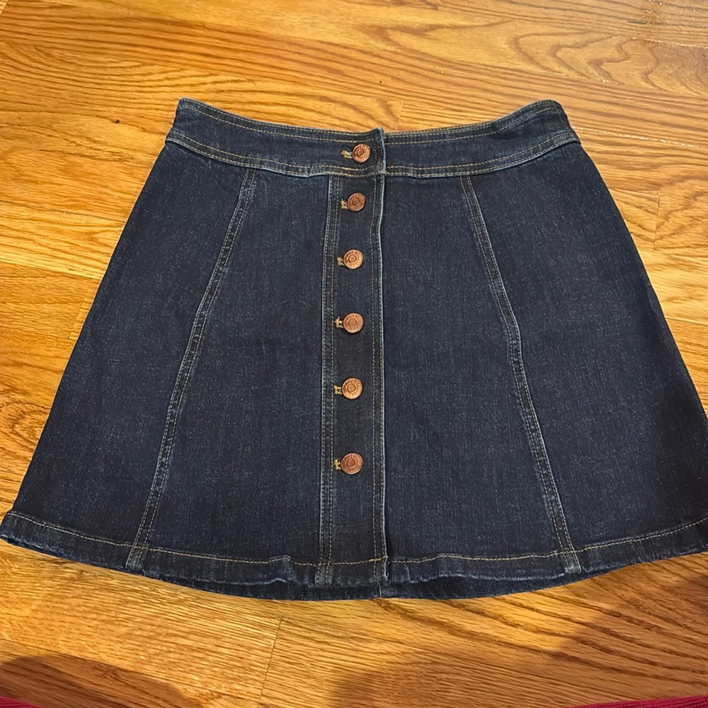 Madewell jean skirt